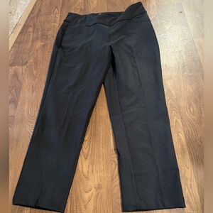 Nwt Adidas Golf Pants Size Large Womens Black Pull On Ankle Pant